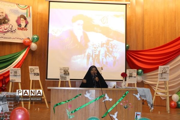 مرضیه هاشمی خبرنگار پرس تی وی در ویژه برنامه «لاله های روشن» قزوین