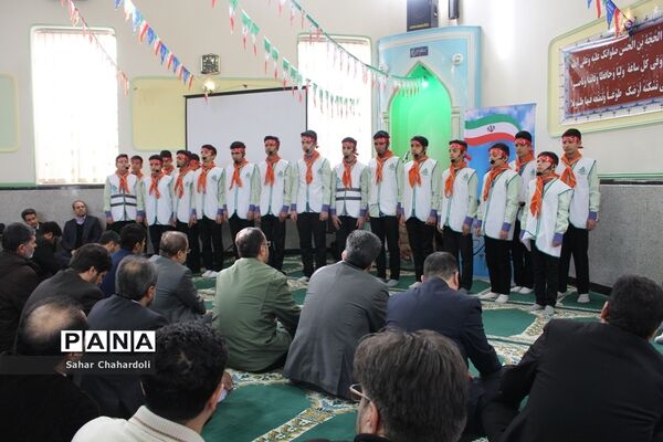 مراسم گرامیداشت پیروزی انقلاب اسلامی و چهلمین روز شهادت سردار سلیمانی با محوریت سازمان دانش آموزی