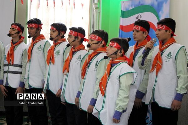 مراسم گرامیداشت پیروزی انقلاب اسلامی و چهلمین روز شهادت سردار سلیمانی با محوریت سازمان دانش آموزی