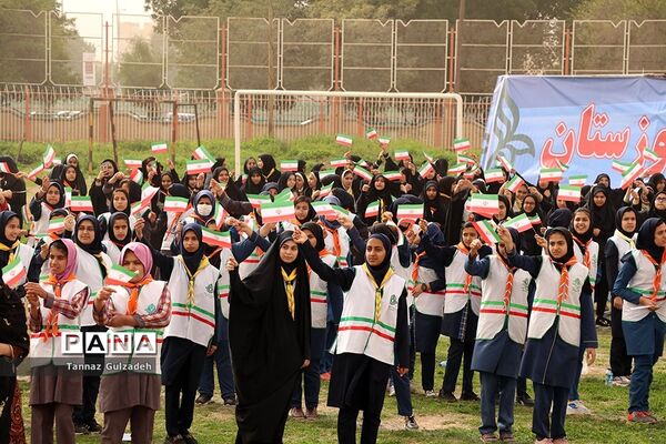 مانور2000نفری یاوران انقلاب نواحی 4گانه اهواز - یک
