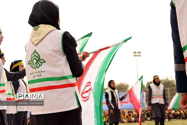 مانور2000نفری یاوران انقلاب نواحی 4گانه اهواز - یک