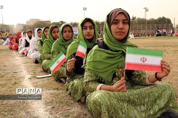 مانور2000نفری یاوران انقلاب نواحی 4گانه اهواز - یک