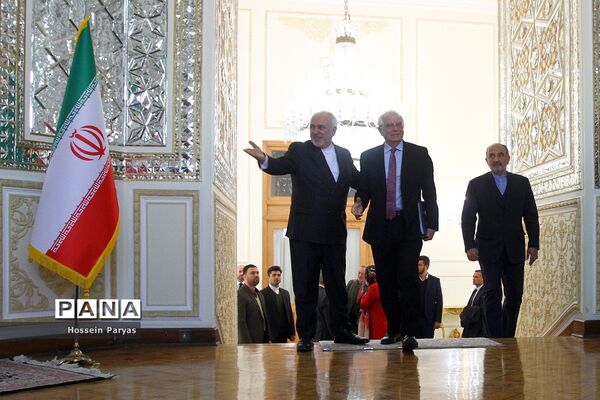 دیدار جوزف بورل هماهنگ کننده عالی سیاست خارجی اتحادیه اروپا با ظریف