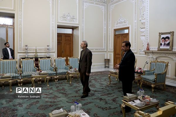 دیدار رئیس مجلس با مسئول سیاست خارجی اتحادیه اروپا