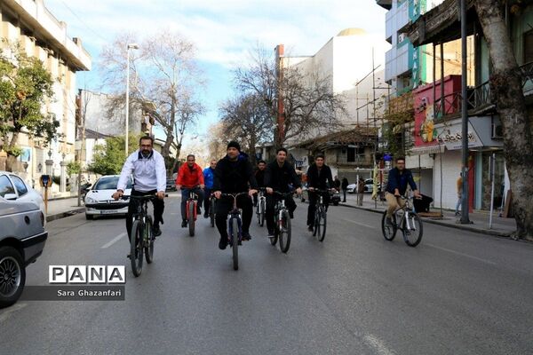 همایش دوچرخه‌سواری در ساری