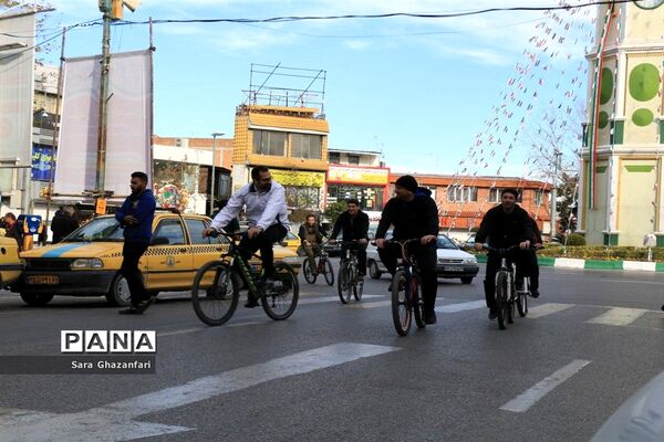 همایش دوچرخه‌سواری در ساری