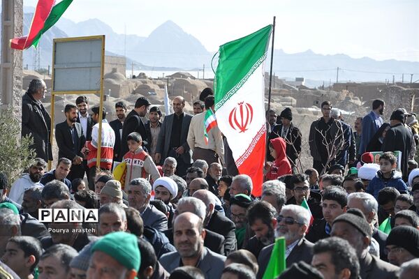 مراسم راهپیمایی ۲۲بهمن در شهرستان خوسف خراسان جنوبی