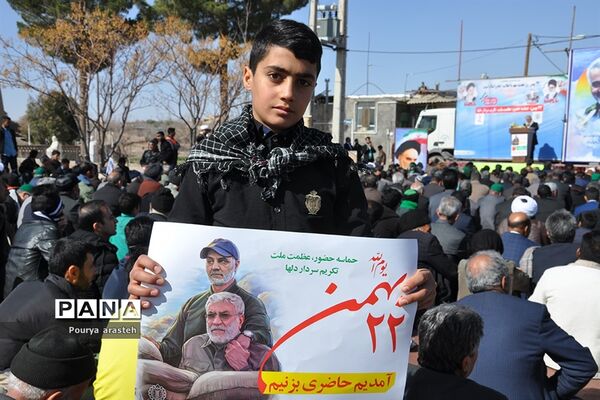 مراسم راهپیمایی ۲۲بهمن در شهرستان خوسف خراسان جنوبی