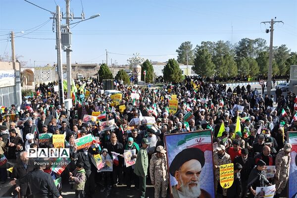 مراسم راهپیمایی ۲۲بهمن در شهرستان خوسف خراسان جنوبی