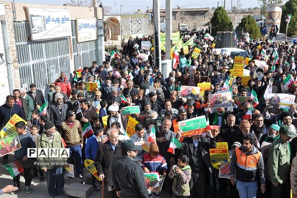 مراسم راهپیمایی ۲۲بهمن در شهرستان خوسف خراسان جنوبی