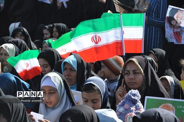 مراسم راهپیمایی ۲۲بهمن در شهرستان خوسف خراسان جنوبی