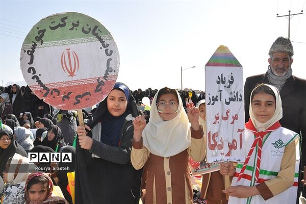 مراسم راهپیمایی ۲۲بهمن در شهرستان خوسف خراسان جنوبی