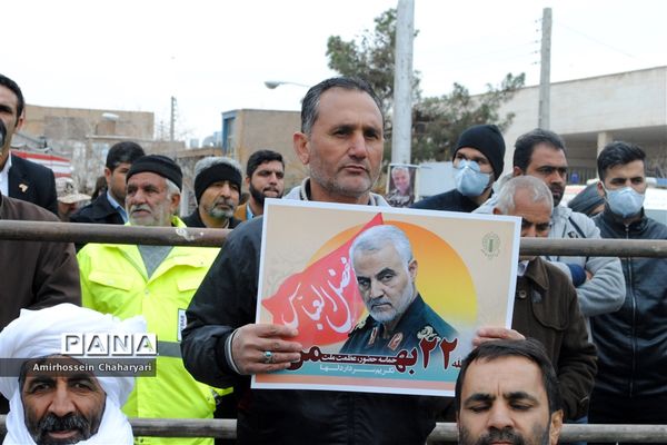 راهپیمایی باشکوه 22 بهمن در تایباد