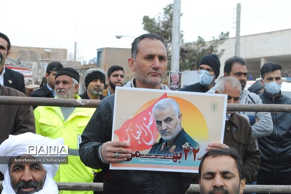 راهپیمایی باشکوه 22 بهمن در تایباد