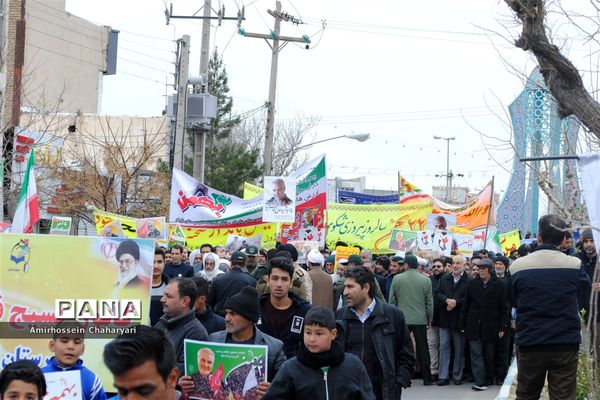راهپیمایی باشکوه 22 بهمن در تایباد