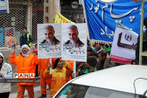 راهپیمایی باشکوه 22 بهمن در تایباد