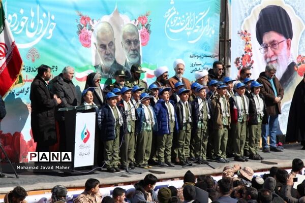 مراسم راهپیمایی 22 بهمن در شهرقدس(2)