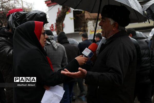 راه‌پیمایی مردم ساری در روز ۲۲ بهمن