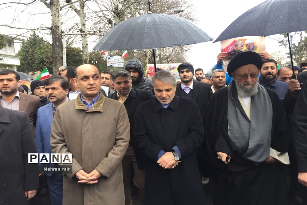 راهپیمایی پرشور 22 بهمن در گلستان