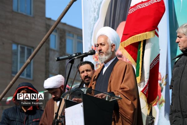 راهپیمایی پرشور گرامیداشت یوم الله ۲۲بهمن در شهرقدس