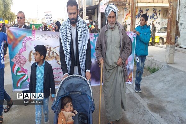 مراسم راهپیمایی ۲۲بهمن ۹۸ شهرستان حمیدیه
