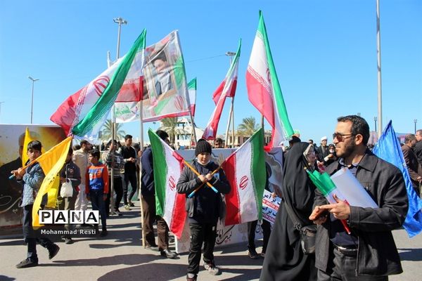 راهپیمایی 22 بهمن در بوشهر