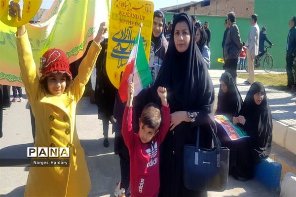 مراسم راهپیمایی باشکوه ۲۲ بهمن در شهرستان امیدیه