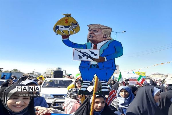 مراسم راهپیمایی باشکوه ۲۲ بهمن در شهرستان امیدیه