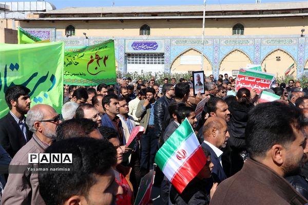 مراسم راهپیمایی باشکوه ۲۲ بهمن در شهرستان امیدیه