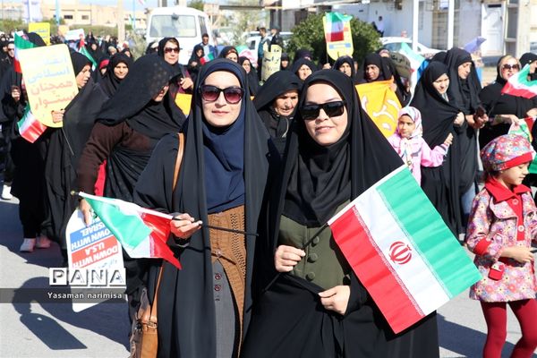 مراسم راهپیمایی باشکوه ۲۲ بهمن در شهرستان امیدیه