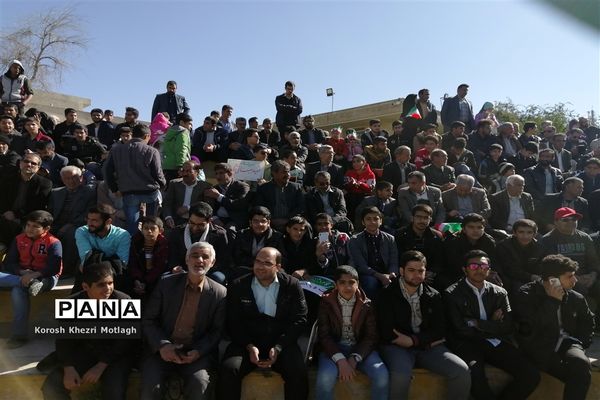 راهپیمایی 22 بهمن و اربعین شهادت حاج قاسم سلیمانی در کازرون