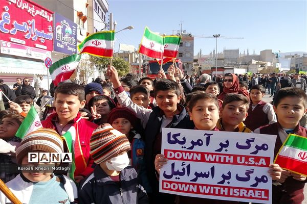 راهپیمایی 22 بهمن و اربعین شهادت حاج قاسم سلیمانی در کازرون