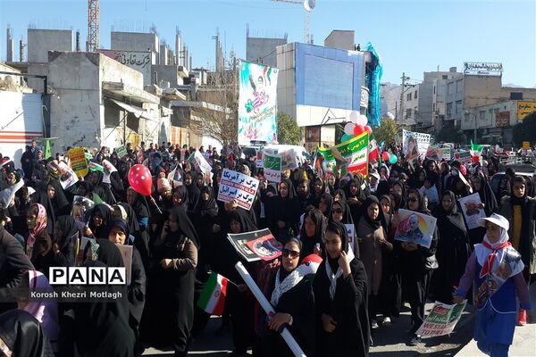 راهپیمایی 22 بهمن و اربعین شهادت حاج قاسم سلیمانی در کازرون