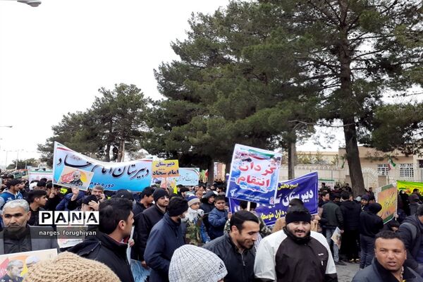 راه پیمایی 22 بهمن در تربت جام