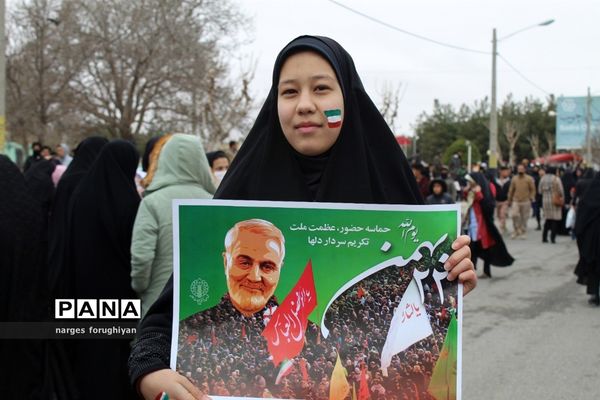 راه پیمایی 22 بهمن در تربت جام