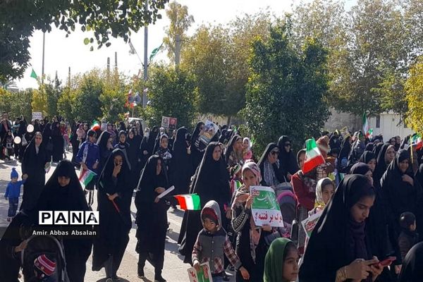 راهپیمایی 22 بهمن در جم