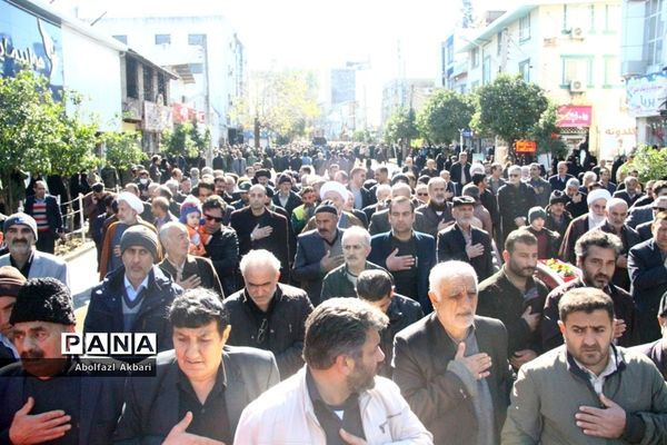 تشییع پیکر آیت‌الله طبرسی در ساری