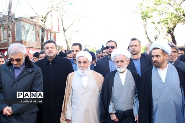 تشییع پیکر آیت‌الله طبرسی در ساری