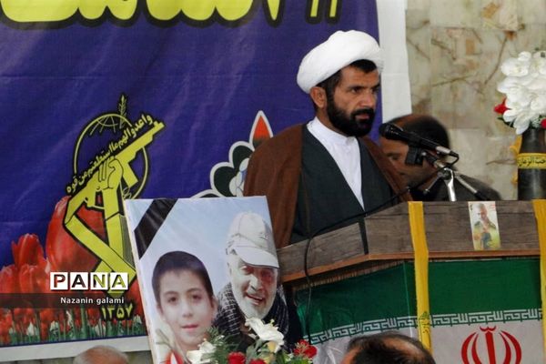 بزرگداشت چهلمین روز شهادت سردار حاج قاسم سلیمانی در برازجان