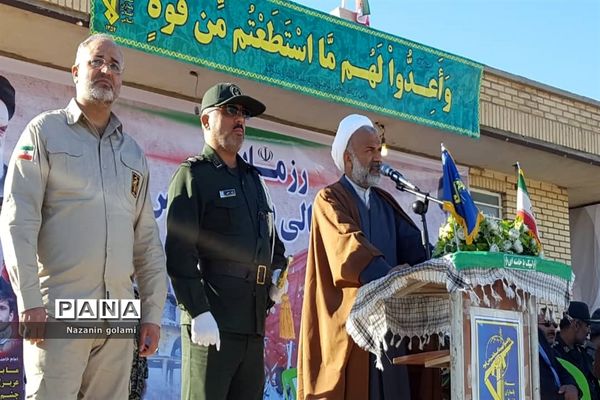 صبحگاه مشترک گردان‌های دشتستان