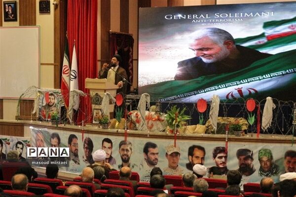 آیین بزرگداشت سردار سلیمانی در قزوین
