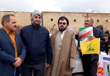  حضور پرشور مردم روستای سراب غضنفر در راهپیمایی 22 بهمن