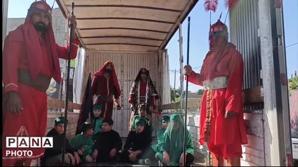 کاروان خودرویی خیمه گاه آل عبا در عزای سیدالشهدا(ع)