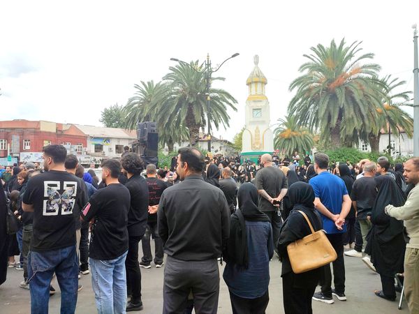 اجتماع عاشوراییان در میدان طالقانی قائمشهر