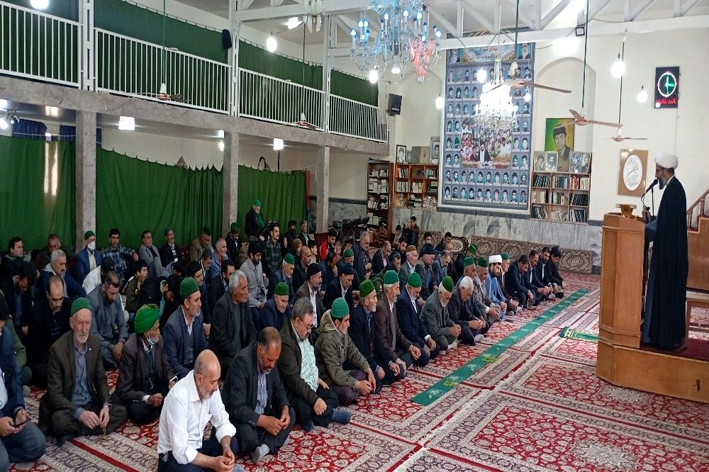 اقامه نماز جمعه در آخرین هفته ماه مبارک شعبان شهر بار نیشابور 