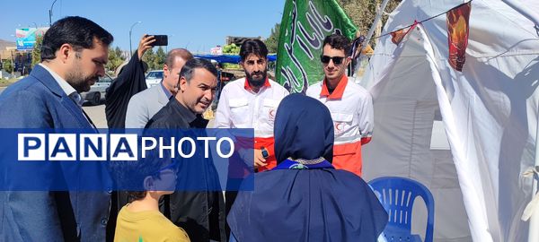 برپایی موکب سازمان دانش‌آموزی در شهرستان سملقان