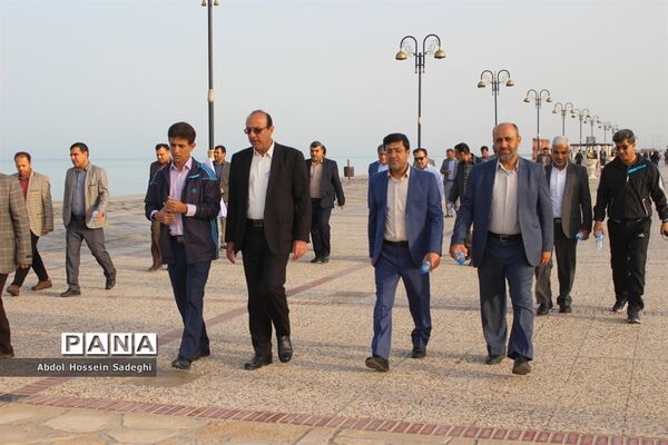 پیاده‌روی کارکنان اداره‌کل آموزش و پرورش استان بوشهر