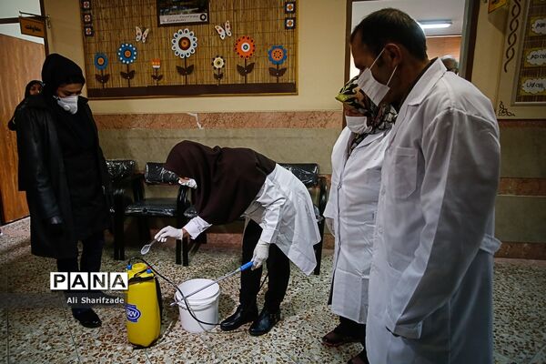 ضدعفونی مدارس شهر تهران