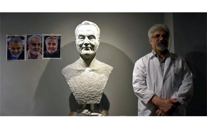 ساخت سردیس سردار سلیمانی در جشنواره فجر+ عکس