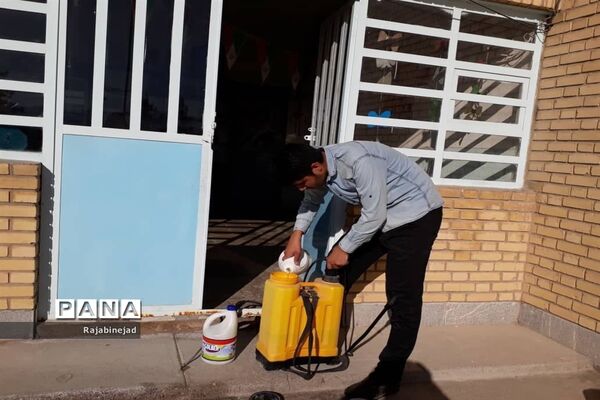 ضدعفونی وگندزدایی مدارس ابرکوه